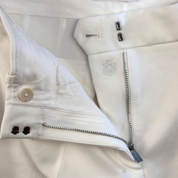 Aritzia Babaton Womens Pleated Short Sz 0 Ivory Tailored High-rise OldMoney - Picture 6 of 13